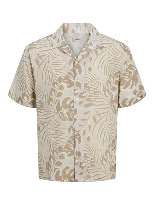 JJ Rebel Skjorte 'JREBBLOOM RESORT'  beige / lysebeige / mørkebeige