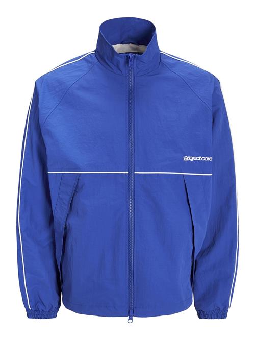 JACK & JONES Overgangsjakke 'JCOUnion'  royalblå / hvid