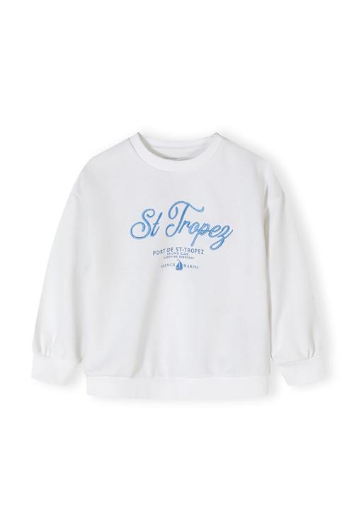 MINOTI Sweatshirt  blå / hvid