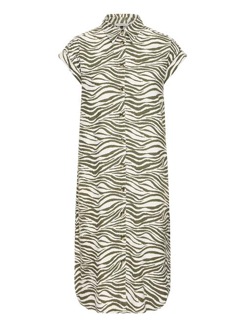 b.young Blusekjole 'BYAlakka'  oliven / hvid