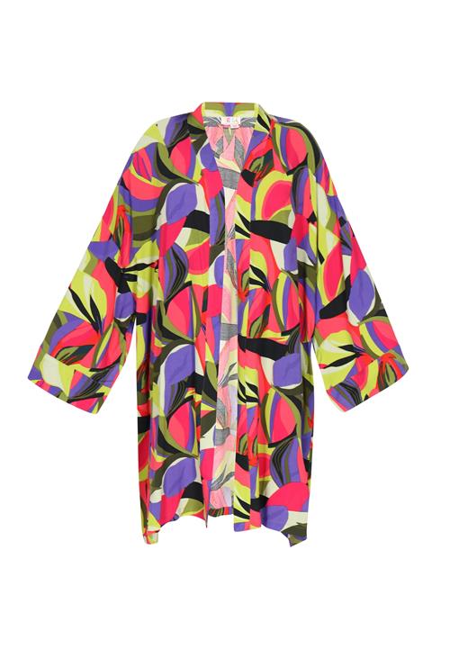 IZIA Kimono  æble / lysegrøn / lilla / pastelrød / sort