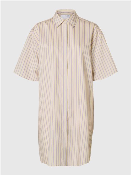 SELECTED Blusekjole  lavendel / pudder