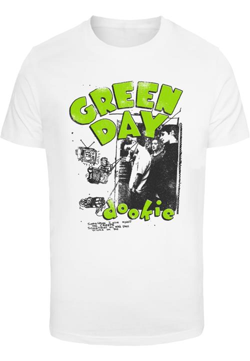 Merchcode Bluser & t-shirts 'Green Day Dookie Sketched Up'  lysegrøn / sort / hvid