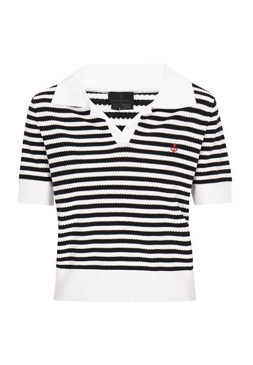 DreiMaster Klassik Pullover 'Classic Look'  sort / offwhite