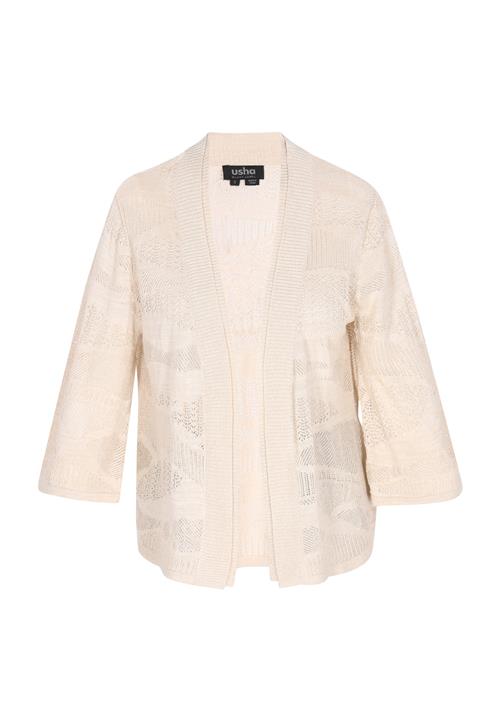 usha BLACK LABEL Cardigan 'Fashion Look'  offwhite