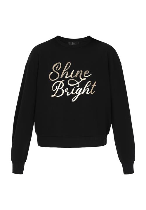 faina Sweatshirt 'Fashion Look'  guld / sort