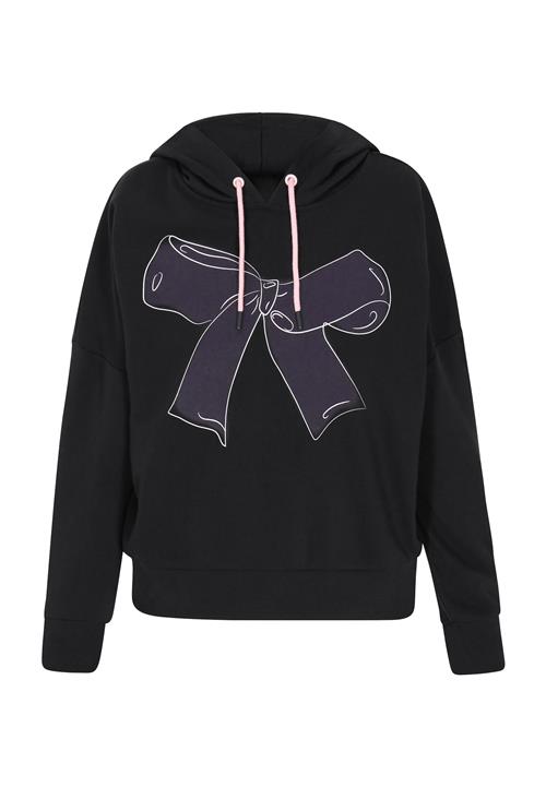 MYMO Sweatshirt 'Back to School'  mørkelilla / lyserød / sort