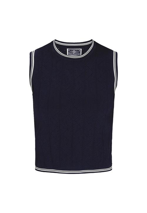 DreiMaster Maritim Sticktop 'Nautical'  navy / hvid