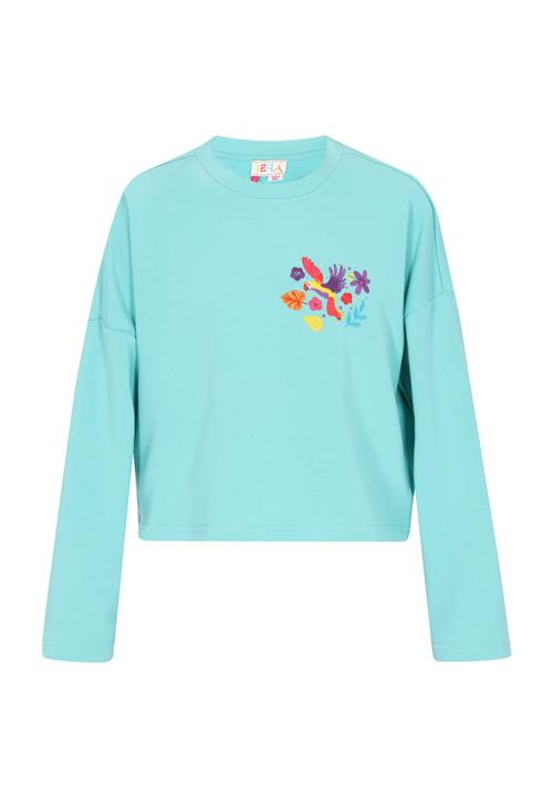 IZIA Sweatshirt 'Boho'  turkis / gul / mørkelilla / rød