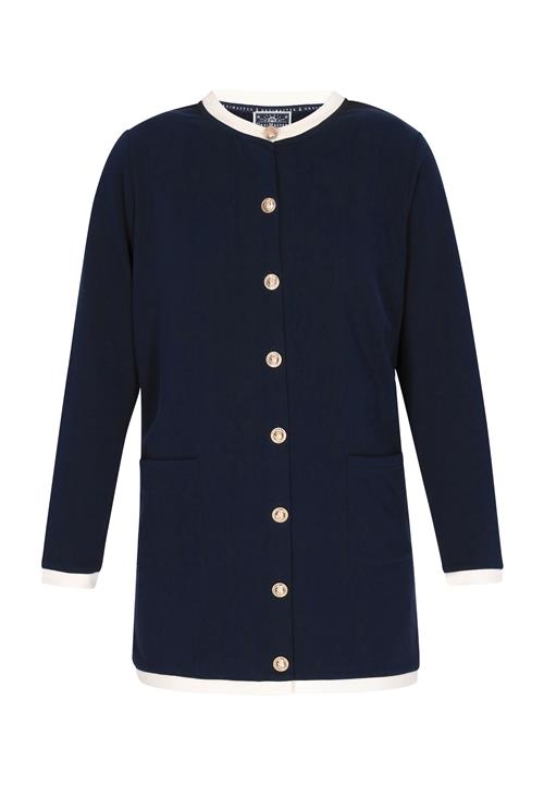 DreiMaster Maritim Cardigan  marin / hvid