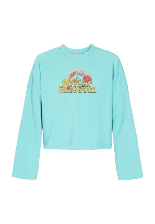 IZIA Sweatshirt 'Boho'  turkis / gylden gul / lyserød / kirsebærsrød
