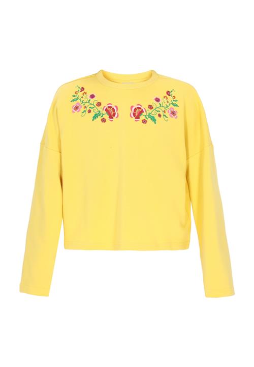 IZIA Sweatshirt 'Boho'  gul / grøn / mørkeorange / pink