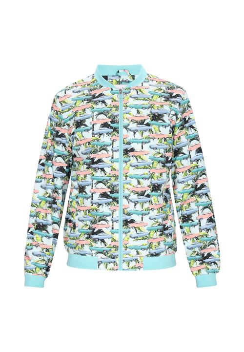 MO Overgangsjakke  turkis / lyseblå / lyserød / sort