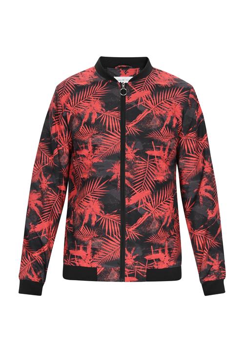 MO Overgangsjakke  mørkegrå / lys rød / sort