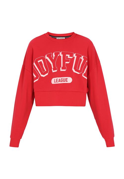 myMo ATHLSR Sweatshirt 'Back To School'  rød / hvid