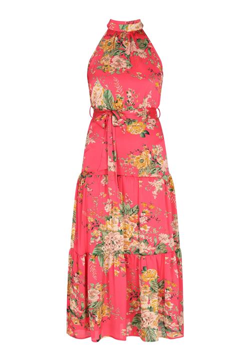 faina Kjole  beige / grøn / pink