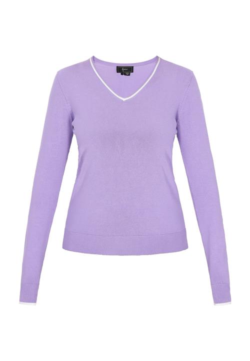 faina Pullover  lavendel / hvid