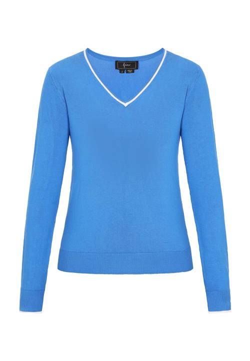 faina Pullover  azur / hvid