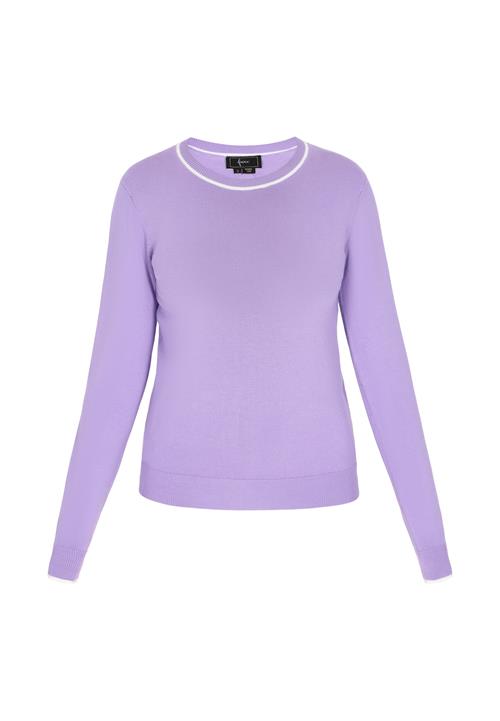 faina Pullover  lavendel / hvid