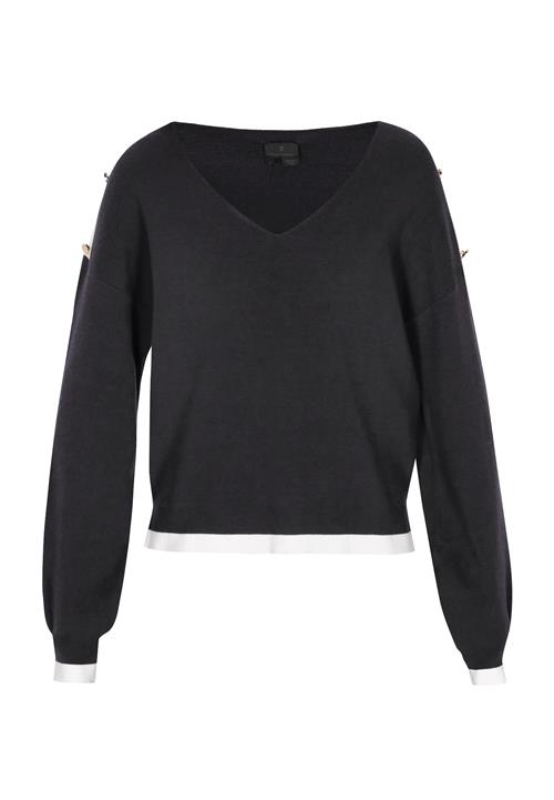 DreiMaster Klassik Pullover  navy / hvid