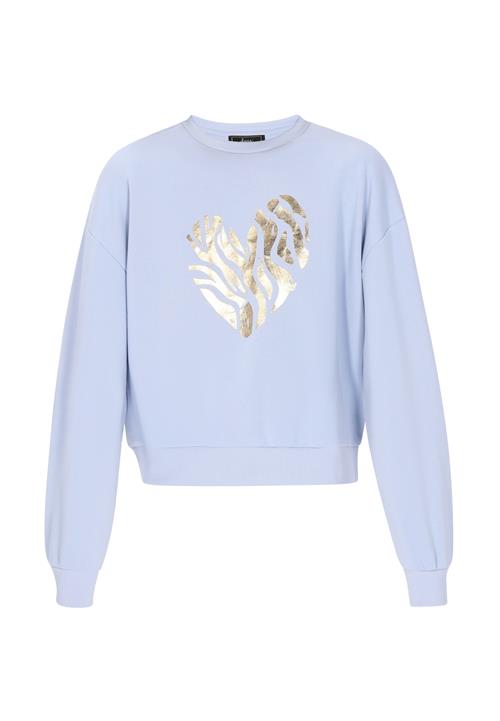 faina Sweatshirt 'Fashion Look'  lyseblå / guld