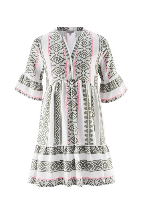 happy girls Kjole  khaki / pink / hvid