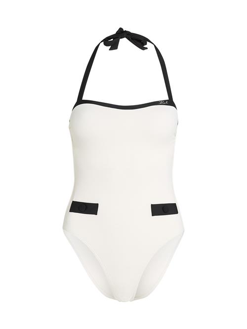 Karl Lagerfeld Badedragt  sort / hvid
