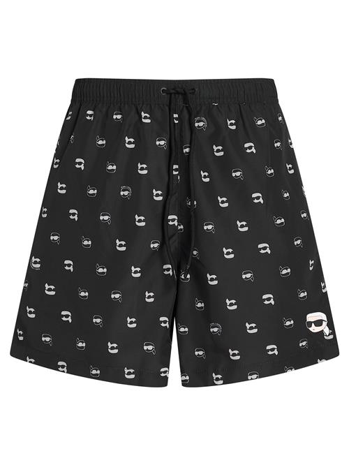 Karl Lagerfeld Badeshorts  sort / hvid