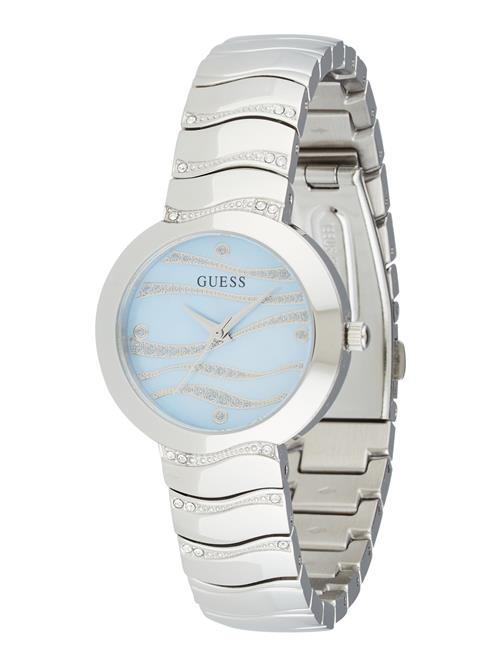 GUESS Analogt ur  lyseblå / sølv