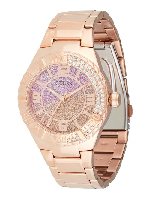 GUESS Analogt ur 'Sangria'  guld / rosa guld / lys pink