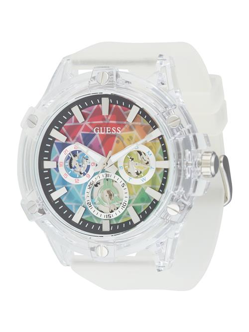 GUESS Analogt ur 'KING'  rød / sort / transparent / hvid