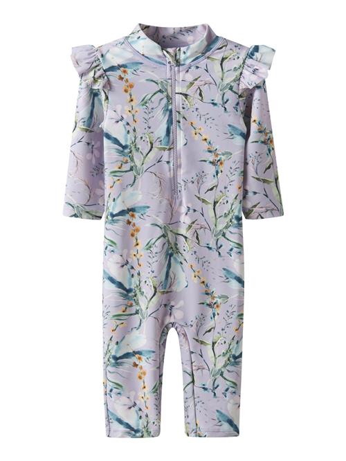 NAME IT Badedragt  blandingsfarvet / purpur