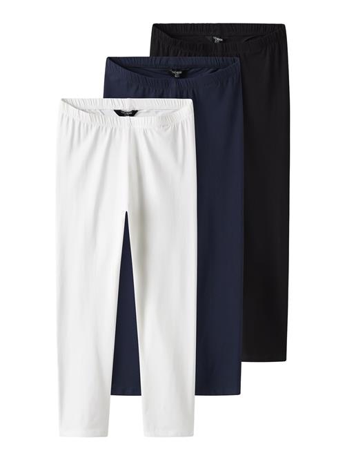 TWO SOON Leggings 'Capri'  navy / sort / hvid