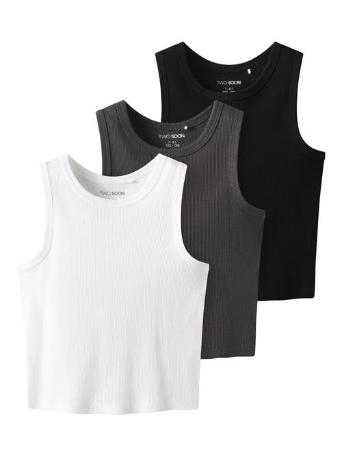 TWO SOON Overdel  antracit / sort / hvid