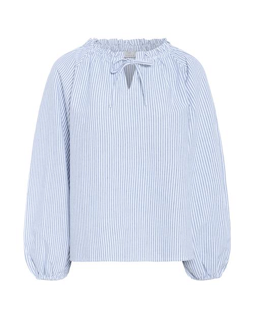 Kaffe Bluse 'Nelly'  lyseblå / hvid