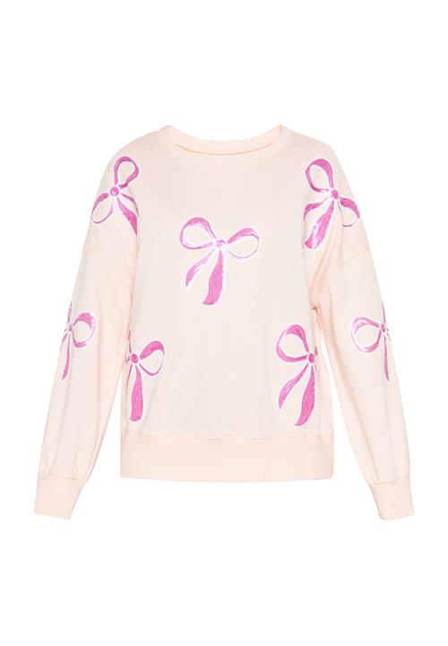 usha BLUE LABEL Sweatshirt  abrikos / pink / hvid