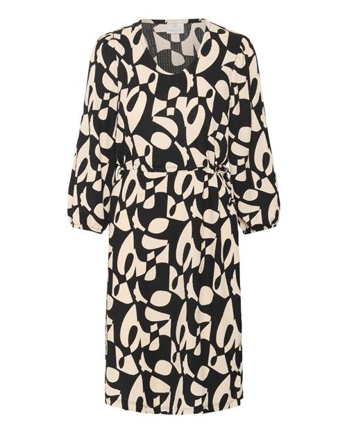 Kaffe Kjole 'Katrine'  beige / sort