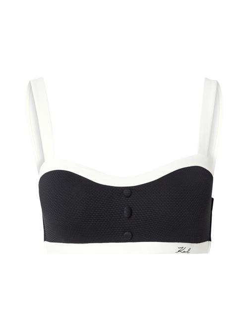 Karl Lagerfeld Bikinioverdel  sort / hvid