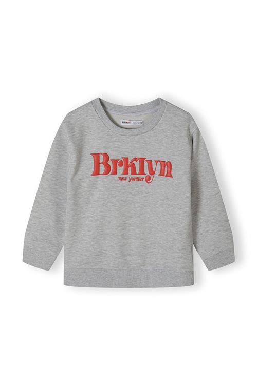 MINOTI Sweatshirt  grå-meleret / rød