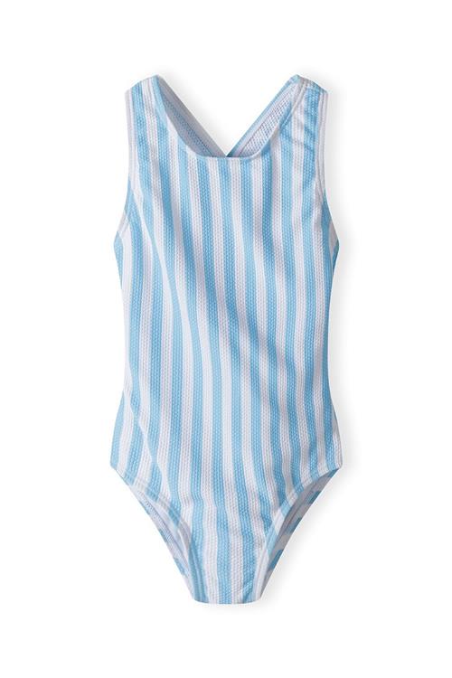 MINOTI Badedragt  lyseblå / hvid