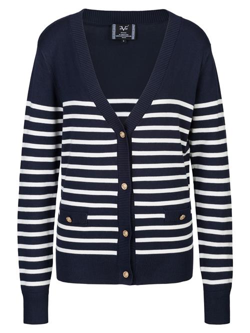 19V69 ITALIA Cardigan 'Fulvia'  navy / hvid