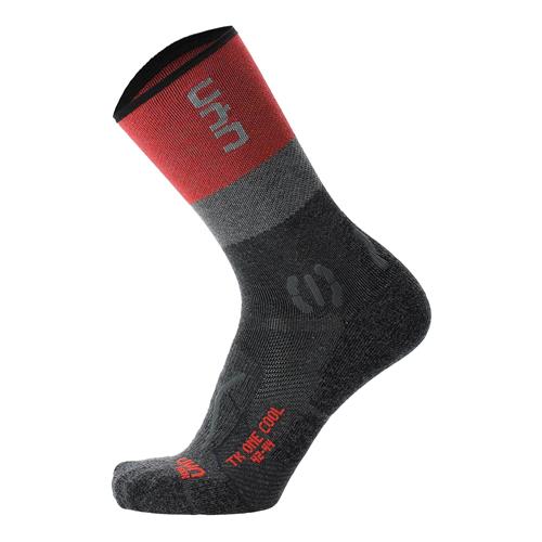 Uyn Sportssokker  grå / mørkegrå / pastelrød / sort