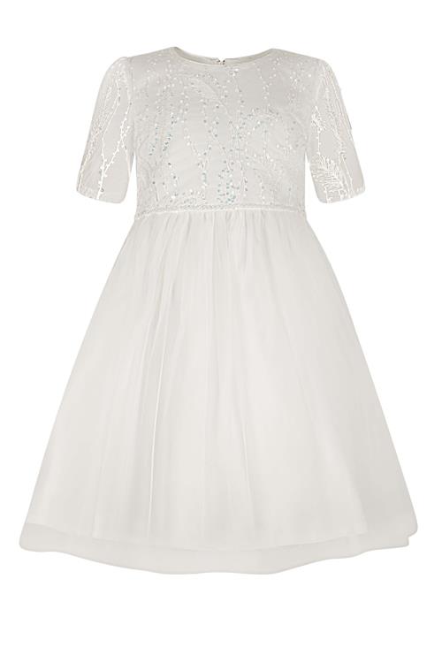 happy girls Kjole  blå / hvid