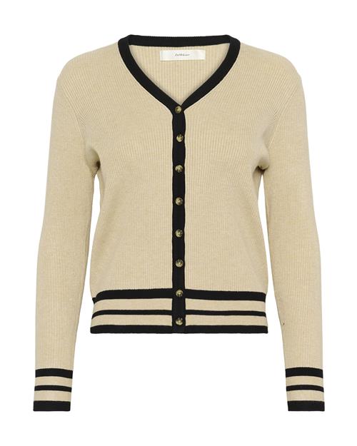 InWear Cardigan 'Leenah'  beige / sort