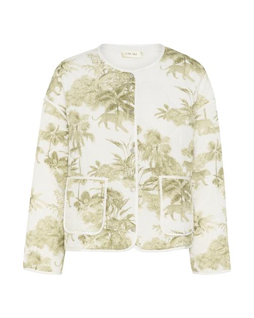 Cream Overgangsjakke 'CRNaomi'  pastelgrøn / hvid