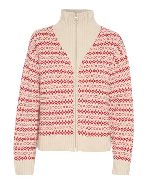 Part Two Cardigan 'PirjoPW'  beige / rød
