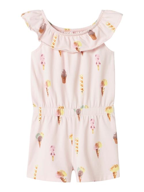 NAME IT Overall 'NMFJOBETH'  creme / mørkegul / mørkelilla / lyserød