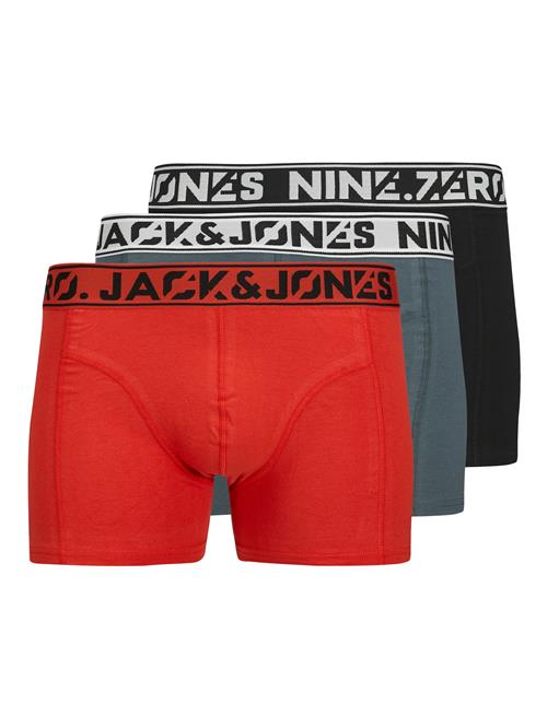 JACK & JONES Boksershorts 'JACNINE.ZERO'  basalgrå / lysegrå / rød / sort