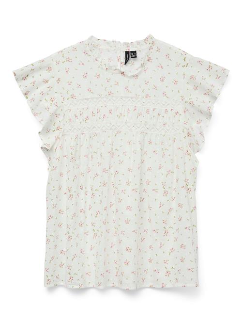 VERO MODA Bluse 'VMTRINE'  oliven / lyserød / hvid