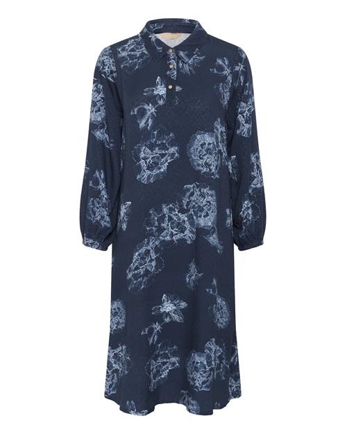 CULTURE Kjole 'Alexa'  navy / lysegrå